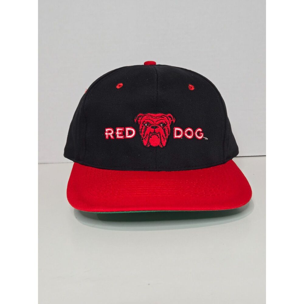 KC Red Dog Beer Vintage Hat | Adjustable Snapback | Bulldog Mascot Promo Cap